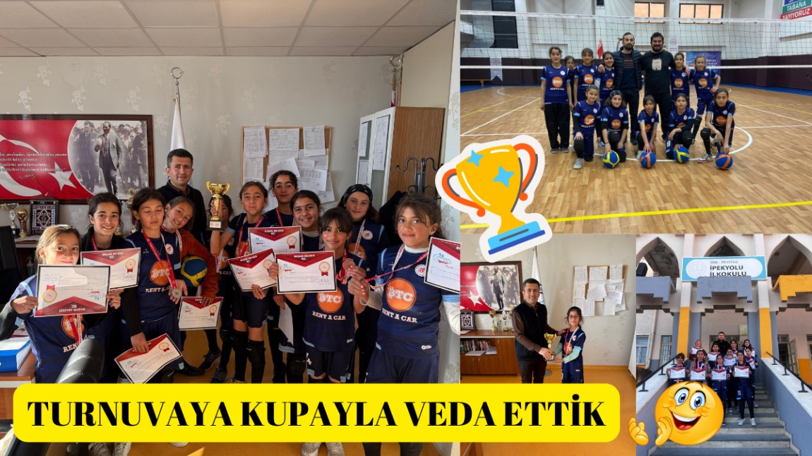 OKUL SPORLARI KIZ VOLEYBOL TURNUVASI'nı  dördüncülük ile bitirdik.